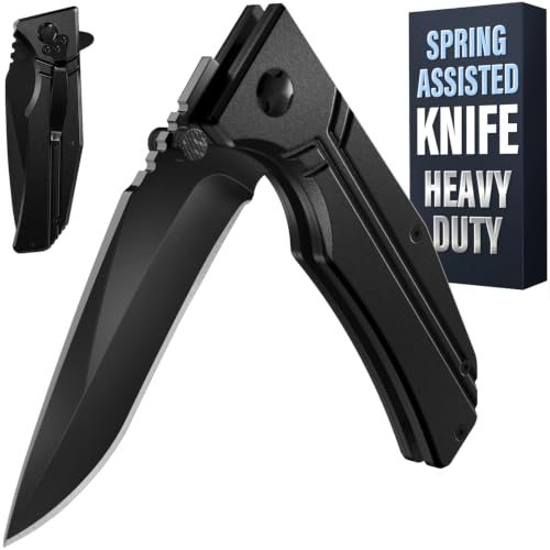 Grand Way Tactical Aluminum Pocket Knife — Black